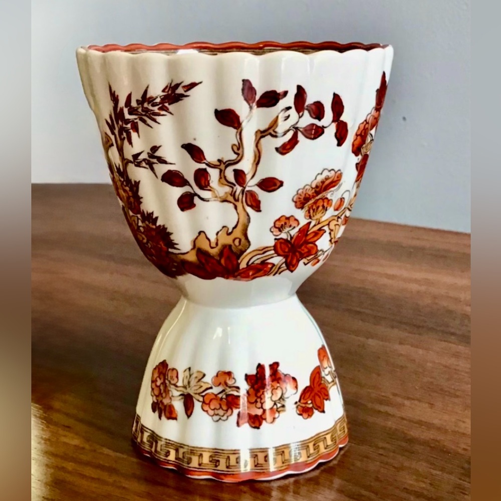 Vintage Copeland Spode Indian Tree Double Egg Cup (Sold as a Pair)